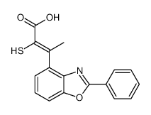 3-(2-phenyl-1,3-benzoxazol-4-yl)-2-sulfanylbut-2-enoic acid结构式