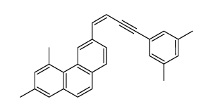 6-[(Z)-4-(3,5-Dimethyl-phenyl)-but-1-en-3-ynyl]-2,4-dimethyl-phenanthrene结构式