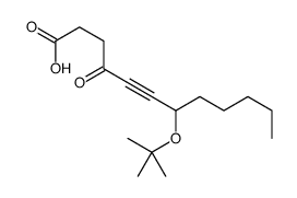 7-[(2-methylpropan-2-yl)oxy]-4-oxododec-5-ynoic acid Structure