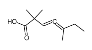 2,2,5-Trimethyl-hepta-3,4-dienoic acid结构式