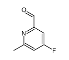 2-Pyridinecarboxaldehyde,4-fluoro-6-methyl-(9CI) structure