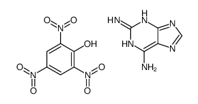 7H-purine-2,6-diamine,2,4,6-trinitrophenol结构式