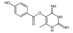 (2,4-diamino-6-methylpyrimidin-5-yl) 4-hydroxybenzoate Structure