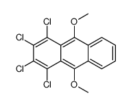 1,2,3,4-tetrachloro-9,10-dimethoxyanthracene Structure