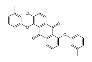 2-chloro-1,5-bis(3-methylphenoxy)anthracene-9,10-dione结构式