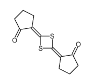 2-[4-(2-oxocyclopentylidene)-1,3-dithietan-2-ylidene]cyclopentan-1-one结构式