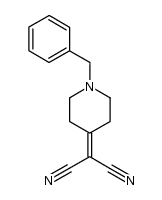 2-(1-benzylpiperidin-4-ylidene)malononitrile Structure