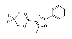 2,2,2-trifluoroethyl 5-methyl-2-phenyl-1,3-oxazole-4-carboxylate Structure