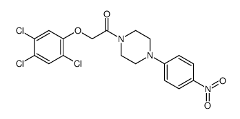 1-[4-(4-nitrophenyl)piperazin-1-yl]-2-(2,4,5-trichlorophenoxy)ethanone Structure