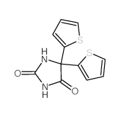 5,5-二噻吩基-2-咪唑烷-2,4-二酮结构式