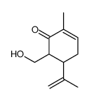 6-(hydroxymethyl)-2-methyl-5-prop-1-en-2-ylcyclohex-2-en-1-one Structure