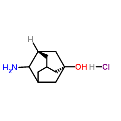(1R,3S)-4-Amino-1-adamantanol hydrochloride (1:1) Structure