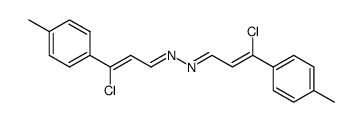 β-Chlor-p-methyl-cinnamal-azin Structure