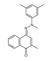 4-[(3,5-Dimethyl-phenyl)-methyl-hydrazono]-2-methyl-4H-naphthalen-1-one结构式