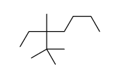 3-ethyl-2,2,3-trimethylheptane结构式