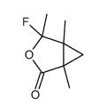 2-fluoro-1,2,5-trimethyl-3-oxabicyclo[3.1.0]hexan-4-one结构式