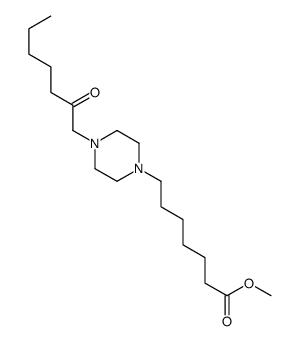 methyl 7-[4-(2-oxoheptyl)piperazin-1-yl]heptanoate结构式