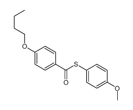 S-(4-methoxyphenyl) 4-butoxybenzenecarbothioate结构式