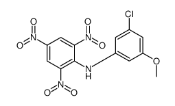 N-(3-chloro-5-methoxyphenyl)-2,4,6-trinitroaniline Structure