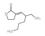 (3E)-3-(2-ethylhexylidene)oxolan-2-one structure