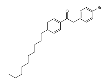 2-(4-bromophenyl)-1-(4-decylphenyl)ethanone Structure