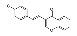 3-[2-(4-chlorophenyl)ethenyl]chromen-4-one Structure