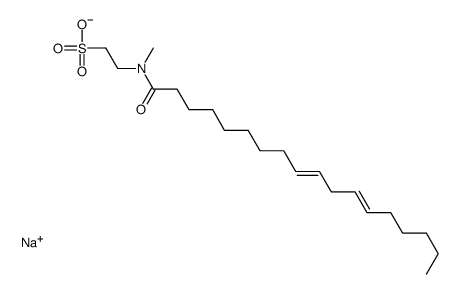 sodium (Z,Z)-2-[methyl(1-oxo-9,12-octadecadienyl)amino]ethanesulphonate结构式