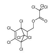 1,4,5,6,7,7-Hexachlor-2-trichloracetoxymethyl-bicyclo<2.2.1>-hepten-(5)结构式