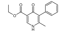 ethyl 6-methyl-4-oxo-5-phenyl-1H-pyridine-3-carboxylate结构式