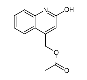 4-acetoxymethyl-quinolin-2-ol结构式