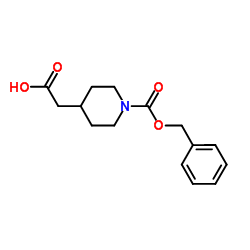 N-Cbz-4-piperidineacetic acid structure