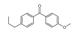 (4-methoxyphenyl)-(4-propylphenyl)methanone结构式