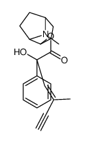 (8-methyl-8-azabicyclo[3.2.1]octan-4-yl) (E)-2-hydroxy-4-methyl-2-phenylhex-3-en-5-ynoate结构式