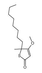 4-methoxy-5-methyl-5-octylthiophen-2-one Structure