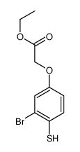 ethyl 2-(3-bromo-4-sulfanylphenoxy)acetate结构式