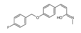 3-[4-[(4-fluorophenyl)methoxy]phenyl]-N-methylprop-2-enamide结构式