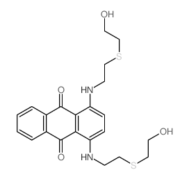 9,10-Anthracenedione, 1,4-bis((2-((2-hydroxyethyl)thio)ethyl)amino)-结构式