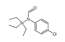 N-(4-chlorophenyl)-N-(triethylsilyl)formamide Structure