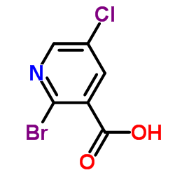 2-溴-5-氯烟酸结构式