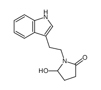 5-hydroxy-1-[2-(1H-indol-3-yl)ethyl]pyrrolidin-2-one Structure