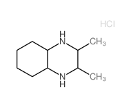 Quinoxaline,decahydro-2,3-dimethyl-, hydrochloride (1:2) structure