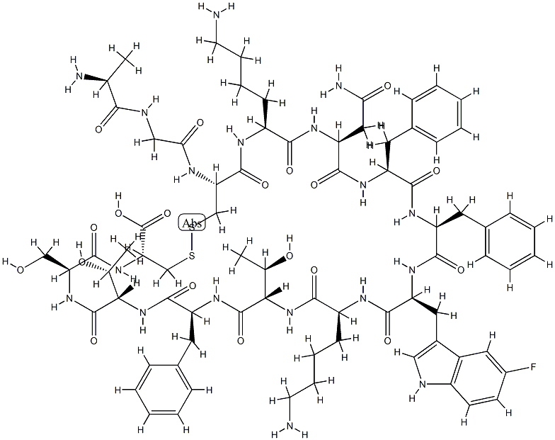 somatostatin, 5-fluoro-Trp(8)- picture