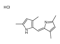 2-[(3,5-dimethyl-1H-pyrrol-2-yl)methylidene]-3,5-dimethylpyrrole,hydrochloride Structure