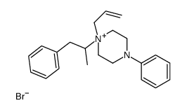 4-phenyl-1-(1-phenylpropan-2-yl)-1-prop-2-enylpiperazin-1-ium,bromide Structure