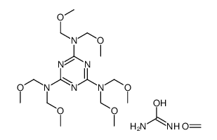formaldehyde,2-N,2-N,4-N,4-N,6-N,6-N-hexakis(methoxymethyl)-1,3,5-triazine-2,4,6-triamine,urea Structure