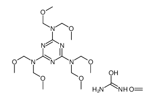 formaldehyde,2-N,2-N,4-N,4-N,6-N,6-N-hexakis(methoxymethyl)-1,3,5-triazine-2,4,6-triamine,urea结构式