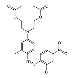 2,2'-[[4-[(2-chloro-4-nitrophenyl)azo]-3-methylphenyl]imino]bisethyl diacetate结构式