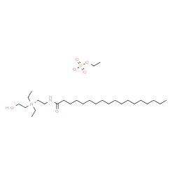 diethyl(2-hydroxyethyl)[2-[(1-oxooctadecyl)amino]ethyl]ammonium ethyl sulphate Structure