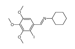 2-iodo-3,4,5-trimethoxybenzaldehyde cyclohexylimine结构式