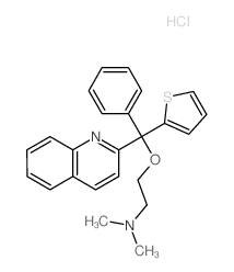 Ethanamine,N,N-dimethyl-2-(phenyl-2-quinolinyl-2-thienylmethoxy)-, hydrochloride (1:1) Structure